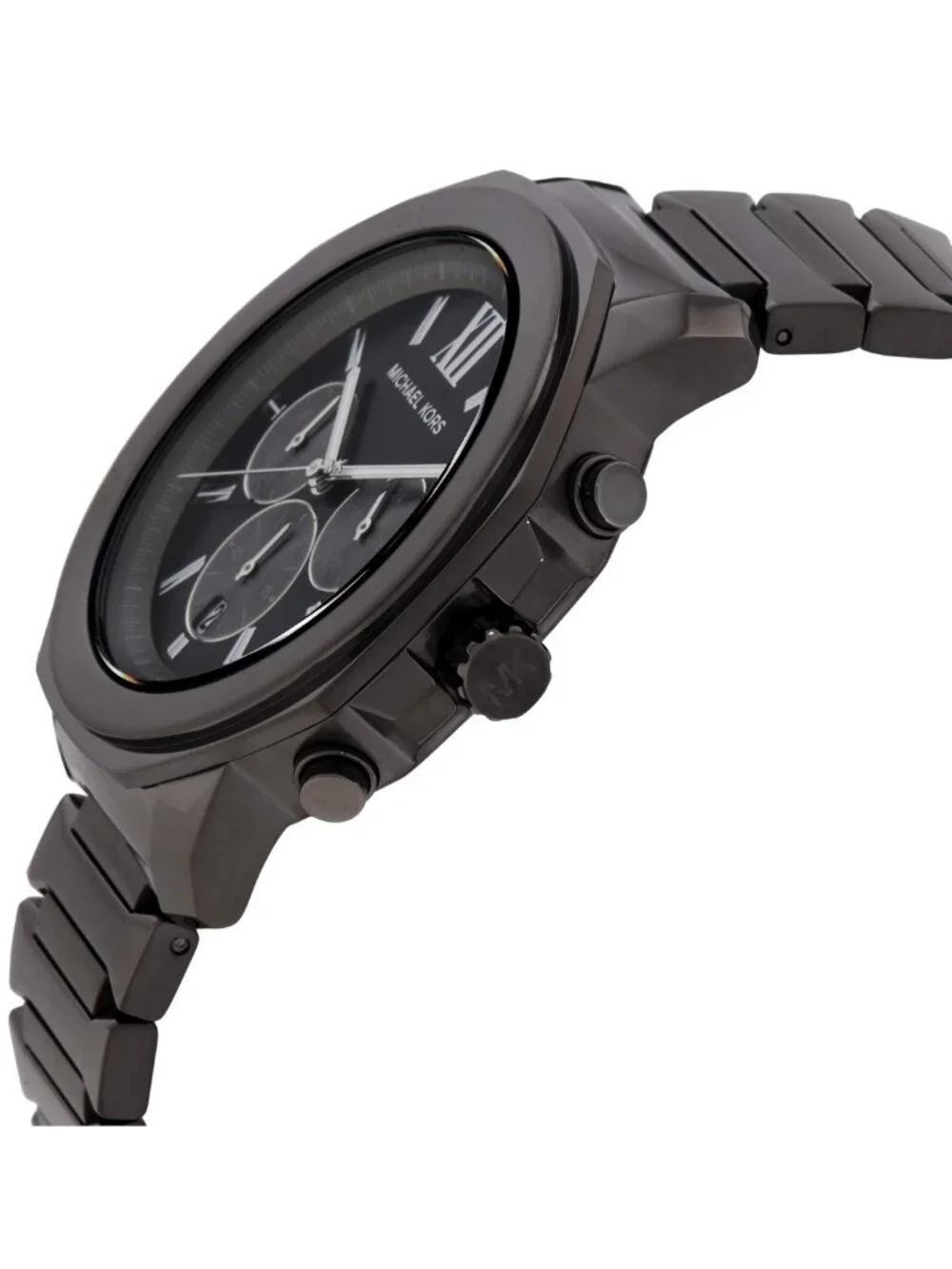 NWT Michael Kors Oversized Prescott Chronograph Quartz Green Dial Men's Watch
